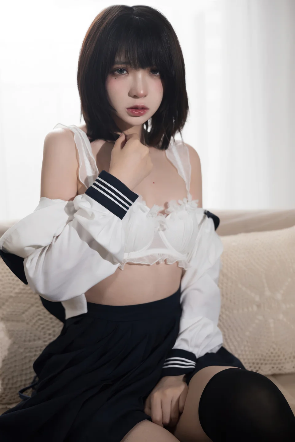 疯猫ss - No.161 致郁JK [40P-284MB] tg@simisebaisi 【丝足阁】20.webp